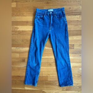 Abercrombie & Fitch Ankle Straight Ultra High Rise Jeans
